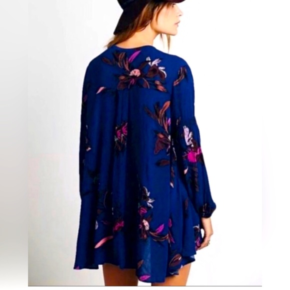 Free People tree fort key hole neck swing tunic size Small - Picture 5 of 5